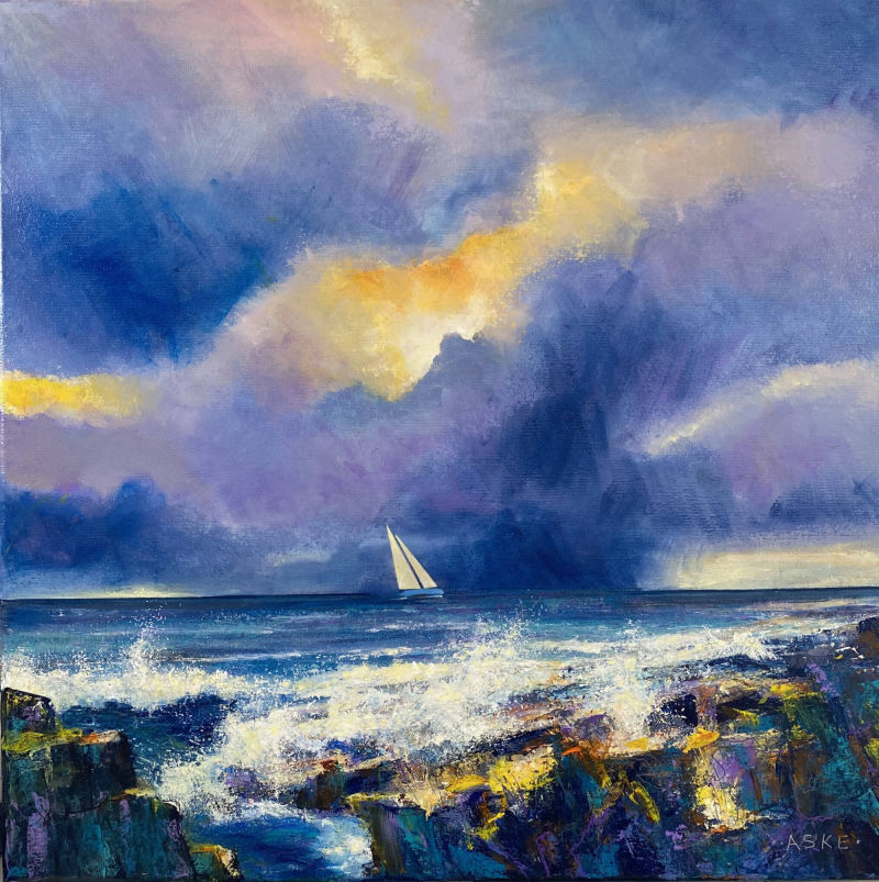 Evening Rain: 50cm x 50cm