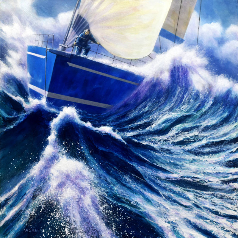 Rogue Wave: 50cm x 50cm
